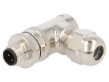Mufă M12 4 Pin Ethernet pe Cablu IP67 250V 4A, TE Connectivity