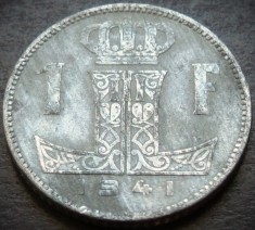 Moneda istorica 1 FRANC - BELGIA, anul 1941 * cod 4858 A = GRATUITA!