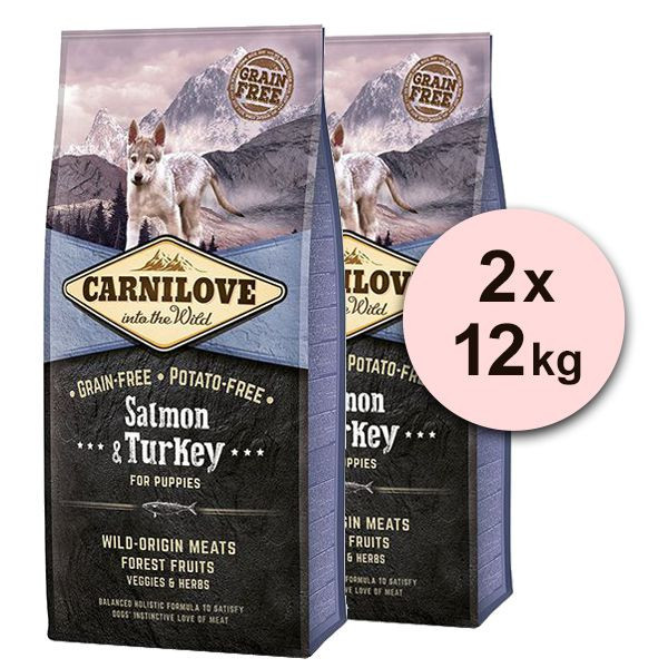 CARNILOVE Salmon &amp;amp; Turkey Puppies 2 x 12 kg