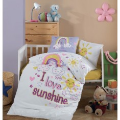 Lenjerie pentru pătuț de copii Clasy Sun Love