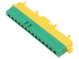 Bloc de distribuție 1 piste 14 borne TS35 400V