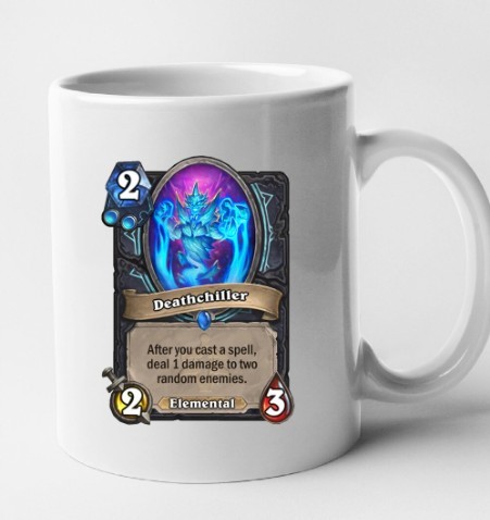 Cana alba personalizata HearthStone - Deathchiller, INOVATIX&reg;. 330ml