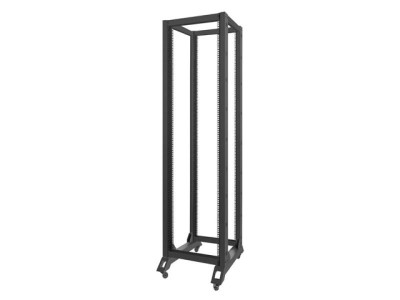 Rack deschis 19&amp;quot; 42U, 600x800, negru V2 foto
