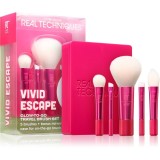 Real Techniques Vivid Escape Travel Brush Set set perii machiaj