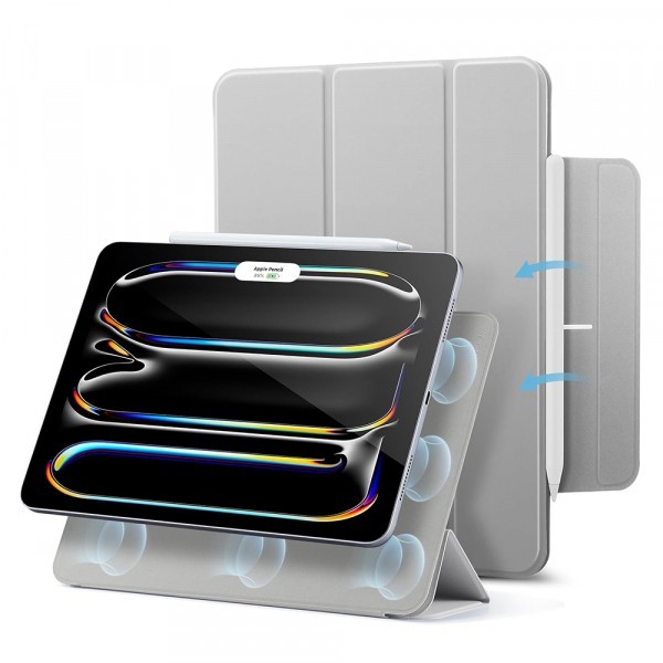Husa pentru Apple iPad Pro 13 (2024), ESR, Rebound, Gri