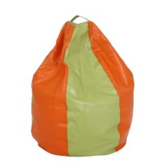 BEAN BAG MARA IMITATIE PIELE - PORTOCALIU/DIVERSE CULORI - Albastru 21898 foto
