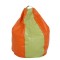 BEAN BAG MARA IMITATIE PIELE - PORTOCALIU/DIVERSE CULORI - Albastru 21898