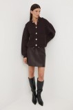 Medicine cardigan culoarea maro