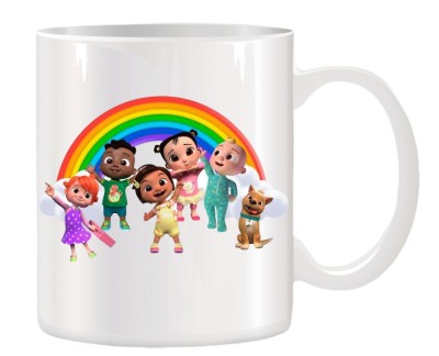 Cana alba personalizata CoComelon, Netflix, , INOVATIX&amp;reg;. 330ml foto