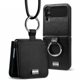 Husa Ringke Signature Folio pentru Samsung Galaxy Z Flip 4 Negru