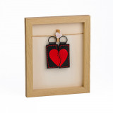 Cumpara ieftin Set 2 brelocuri, handmade, lucrtae manual, One heart together, Produs in Romania
