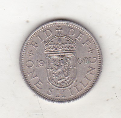 bnk mnd Marea Britanie Scotia 1 shilling 1960 foto