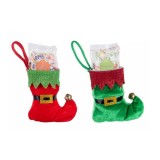 Set 2 sosete Craciun si 2 sortimente ceai 14x17.5 cm