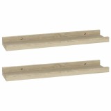Cumpara ieftin Rafturi de perete 2 buc. Stejar Sonoma 40x9x3 cm