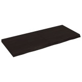 Cumpara ieftin Blat de masă maro 140x60x(2-6) cm, lemn masiv stejar tratat