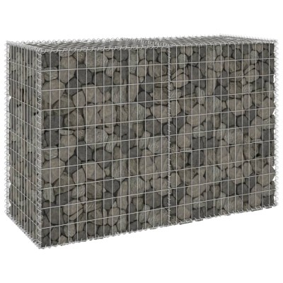 Gossi perete gabion cu capace, 150 x 60 x 100 cm, otel galvanizat foto