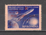 Romania.1959 Posta aeriana:Prima racheta in cosmos-supr. CR.82, Nestampilat