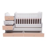 Patut transformabil VESSANTI Touring - Alb cu Cappucino