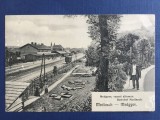 Mediaș Mediasch Medgyes vasuti &aacute;llom&aacute;s Bahnhof Mediasch 1918