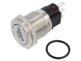 Comutator Anti-Vandalism 2 Poz SPDT 0,5A 220VAC IP40 16mm