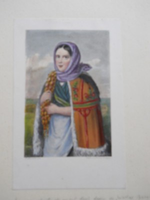 Miklos Barabas (1810-1898),gravura color,fine sec.19,vezi descriere foto