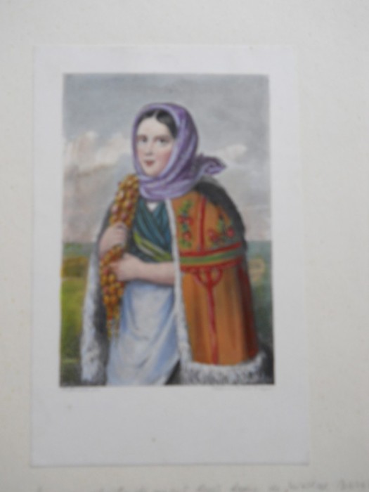 Miklos Barabas (1810-1898),gravura color,fine sec.19,vezi descriere