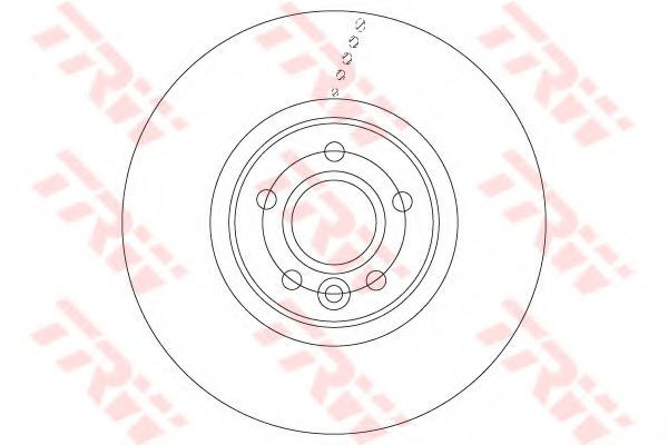 Disc frana VOLVO S40 II (MS) (2004 - 2016) TRW DF6676S