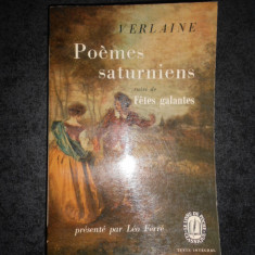 PAUL VERLAINE - POEMES SATURNIENS (Le livre de poche)