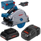 Bosch GKT 18V-52 GC BITURBO + ProCORE + GAL 1880 CV - Fierastrau circular 140x20 mm valiza speciala + Set 1 acumulator si incarcator Li-Ion 18 V 4 Ah