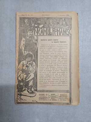 Neamul Rom&amp;acirc;nesc nr. 113/09.10.1909 - Director N. Iorga foto