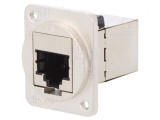 Adaptor FT Cat6a Ecranat 8P8C Metalic 19x24mm
