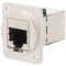 Adaptor FT Cat6a Ecranat 8P8C Metalic 19x24mm