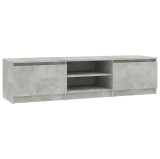 Comodă TV, gri beton, 140 x 40 x 35,5 cm, PAL