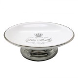 Savoniera eleganta din portelan, Alb