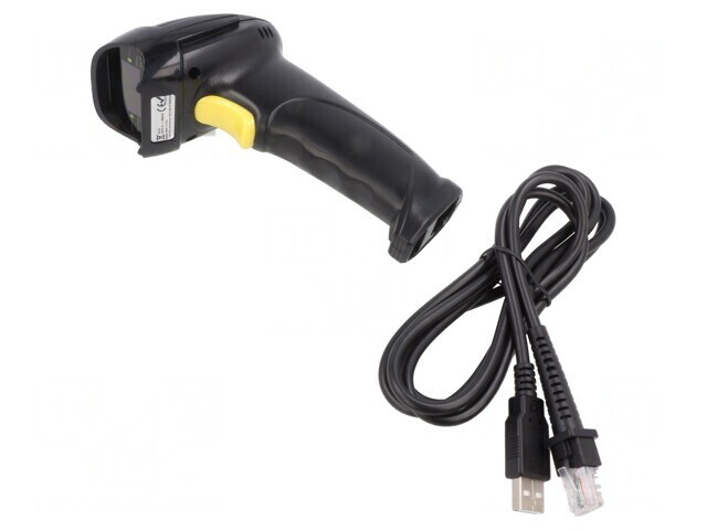 Cititor coduri de bare USB 1D negru
