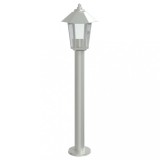 Cumpara ieftin Lampa exterioara de podea, argintiu, 80 cm, otel inoxidabil