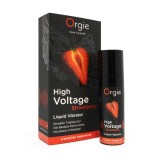 Gel Vibrator Lichid High Voltage, Aroma Capsuni, 15 ml
