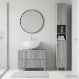Cumpara ieftin Set de dulapuri pentru baie, 2 piese ARNHEM Sonoma gri