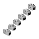 Cumpara ieftin Set 6 buc. Keystone Jack Cat.6A, ecranat, tool-less - TRENDnet TC-K06C6A-6buc