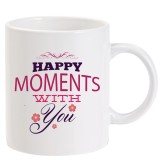 Cana alba personalizata Happy Moments with you, INOVATIX&reg;. 330 ml