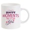 Cana alba personalizata Happy Moments with you, INOVATIX&reg;. 330 ml