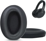 Set 2 bureti pentru casti Sony WH-1000XM3 WH1000XM3, Over-Ear - Negru, Spuma cu memorie, Piele ecologica