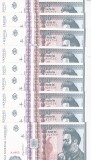 Romania 500 Lei 1992 UNC, Serii Consecutive x9, Bancnota Romaneasca, Colectie Numismatica