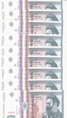 Romania 500 lei 1992 unc x9 serii consecutive foto