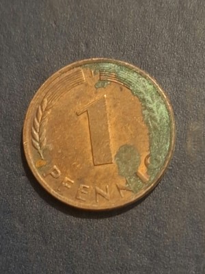 1 pfenning 1950 J foto