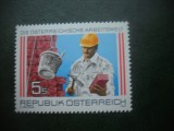HOPCT TIMBRE MNH 652 MUNCA - 1989 -1 VAL AUSTRIA, Nestampilat