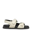 Geox sandale de piele D ADELASH femei, culoarea bej, D55YWC 000TU C1122