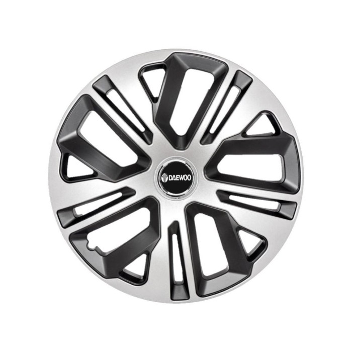 Set 4 Capace Roti 15 inchi (R15) Raven Gri-Negru, Compatibile Cu Daewoo
