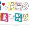 Carte de colorat pentru copii Banana Panda Ready To Draw, Unicorni si Zane Wonderland, 23 ilustratii simple, 2 carti tip acordeon, 96 cm lungime