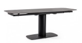 Cumpara ieftin Masa extensibila otel negru portelan gri Jeremias 140/200x80x75 cm